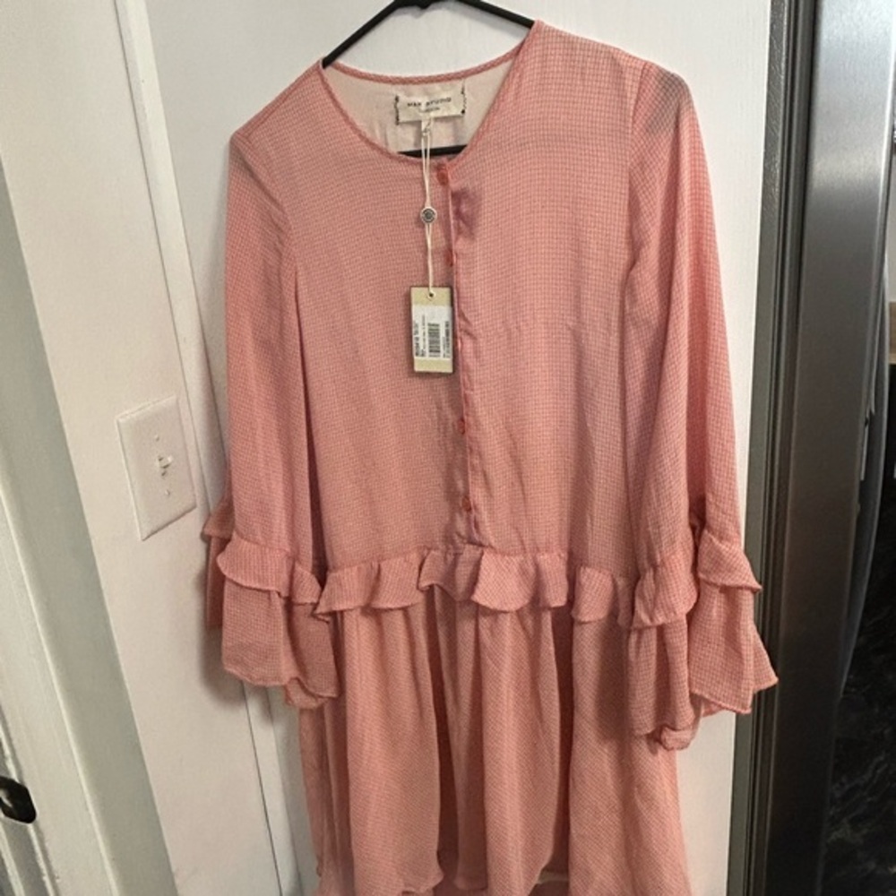 Max Studio Pink Ruffle Dress
